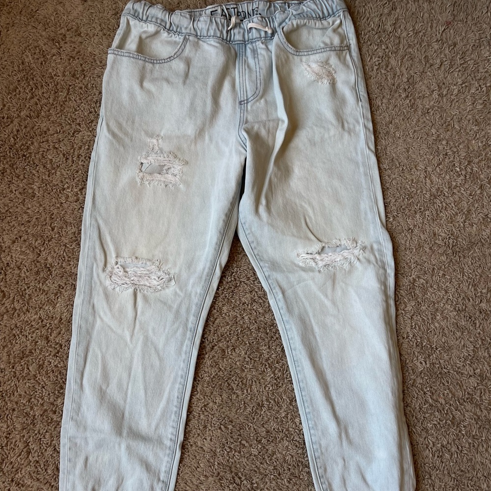 Mens Distressed Joggers